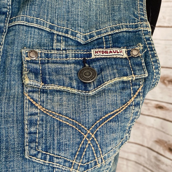 NEW Hydraulic Premium NYC Denim stretch JEAN DRESS - Picture 6 of 13